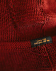 Wool Knit Watch Cap - Burgundy