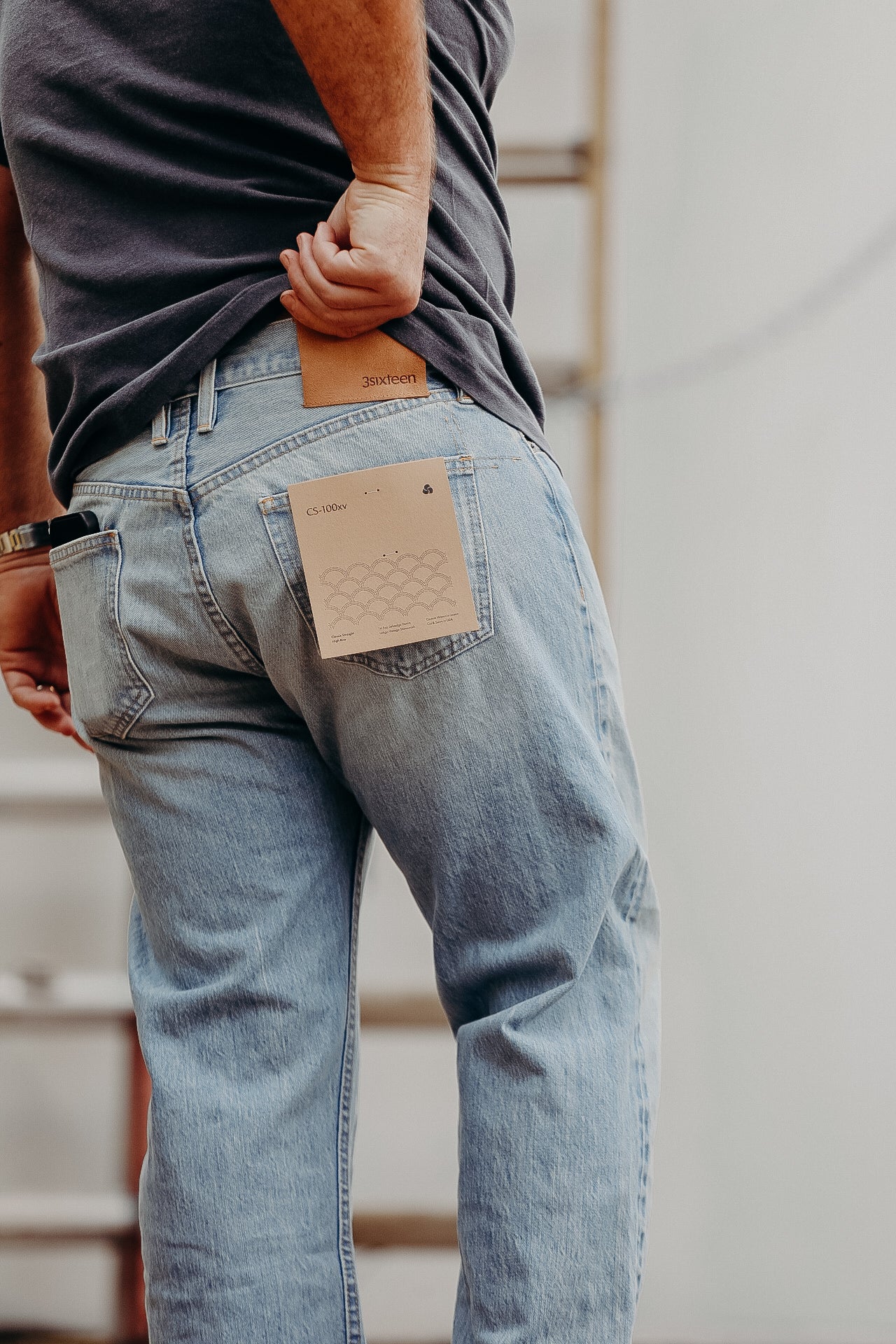 CS-100xv Classic Straight- Indigo Selvedge Vintage Wash – Iron