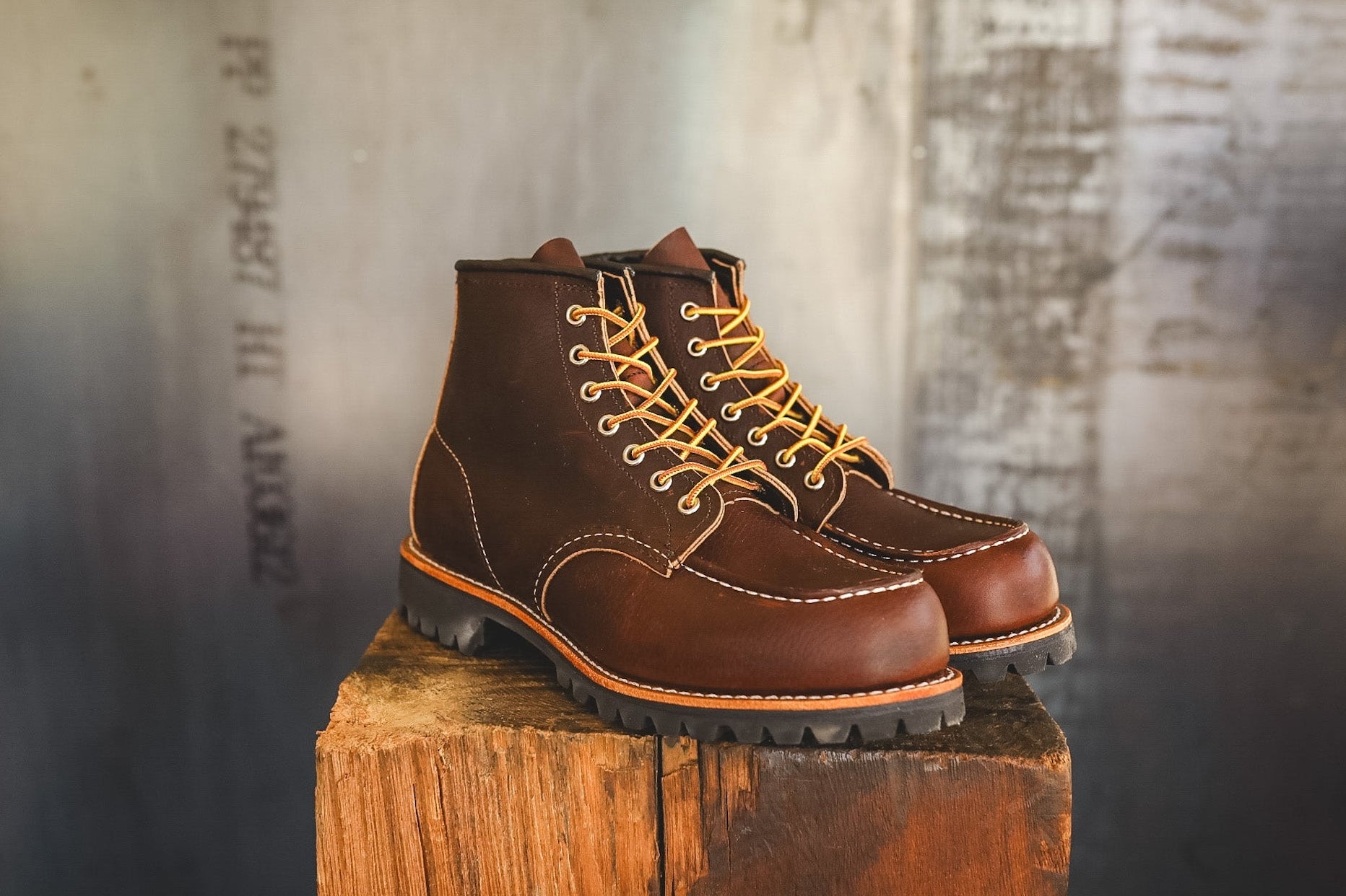 8146 Red Wing 6-Inch Roughneck Moc Toe- Briar Oil Slick Leather