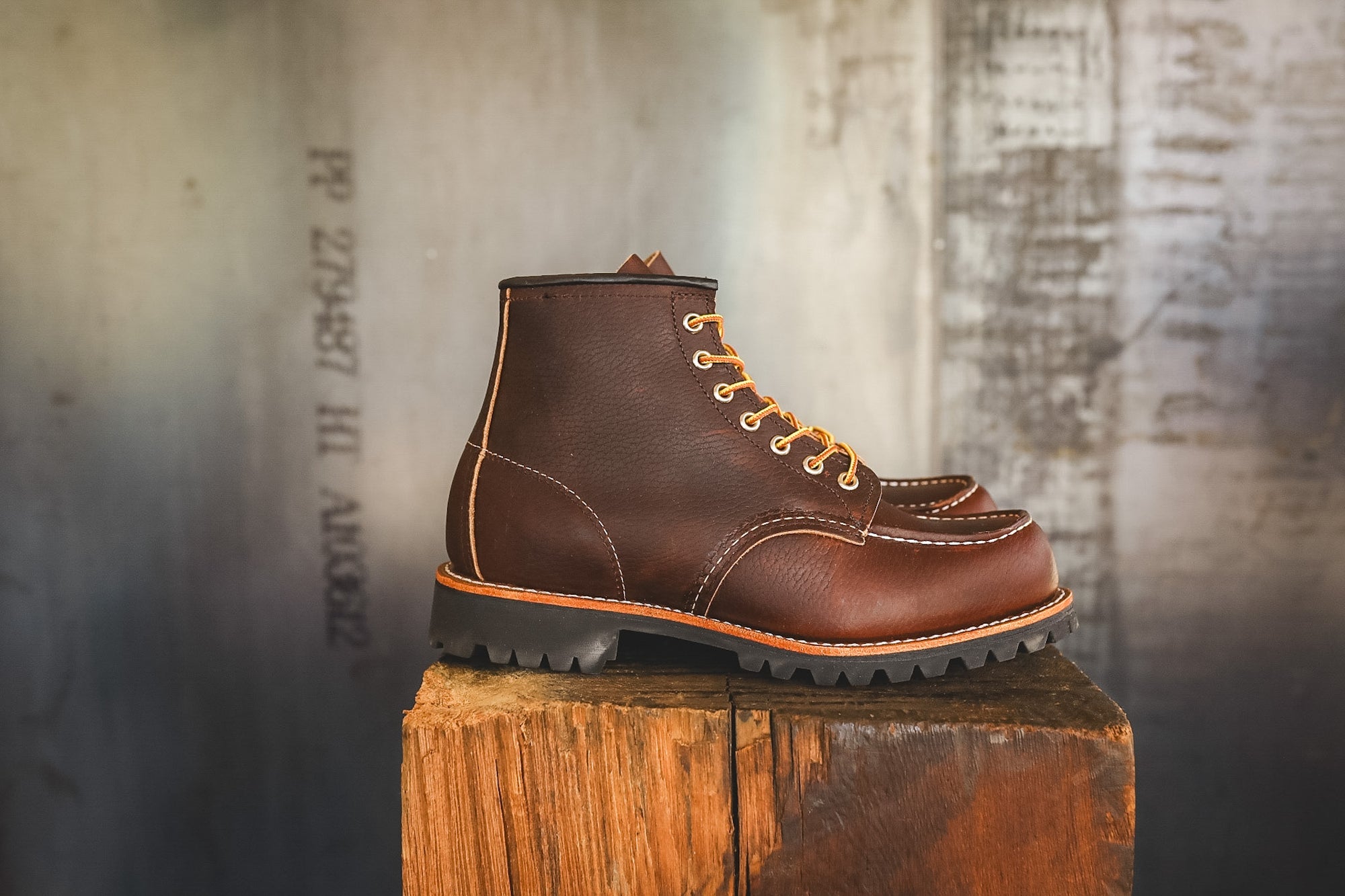 8146 Red Wing 6-Inch Roughneck Moc Toe- Briar Oil Slick Leather