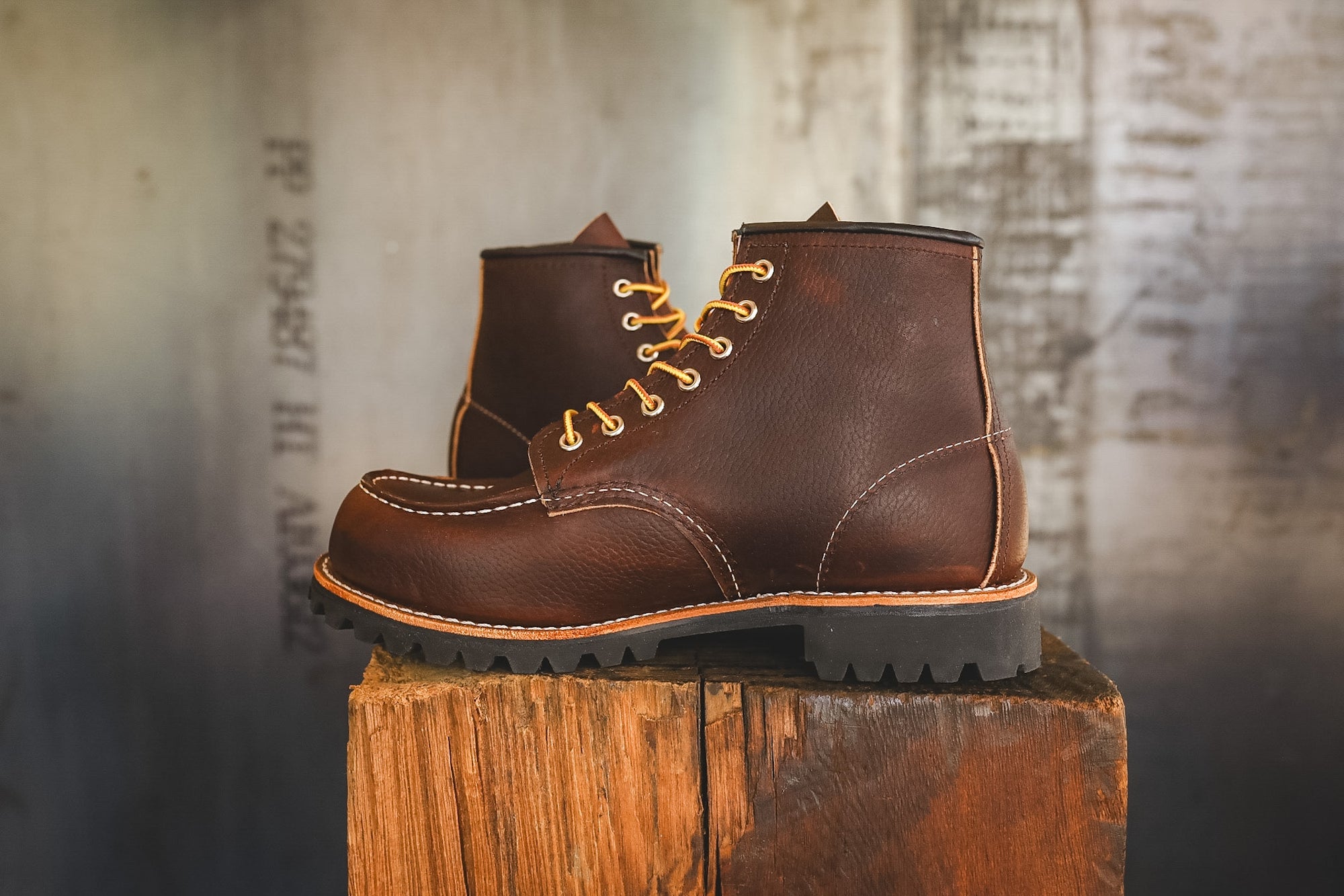 8146 Red Wing 6-Inch Roughneck Moc Toe- Briar Oil Slick Leather