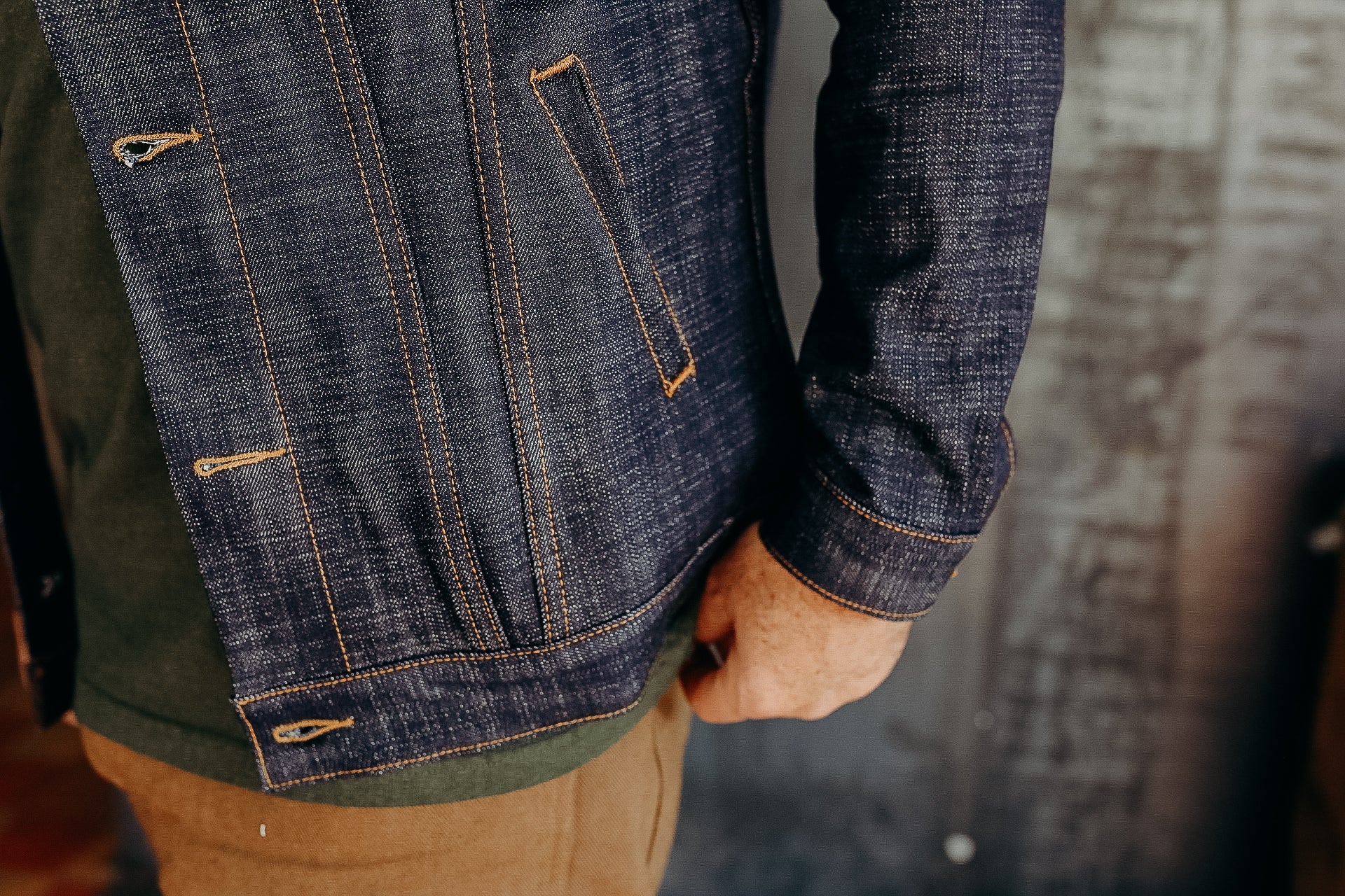 Type 3s Denim Jacket Natural Indigo Selvedge XL