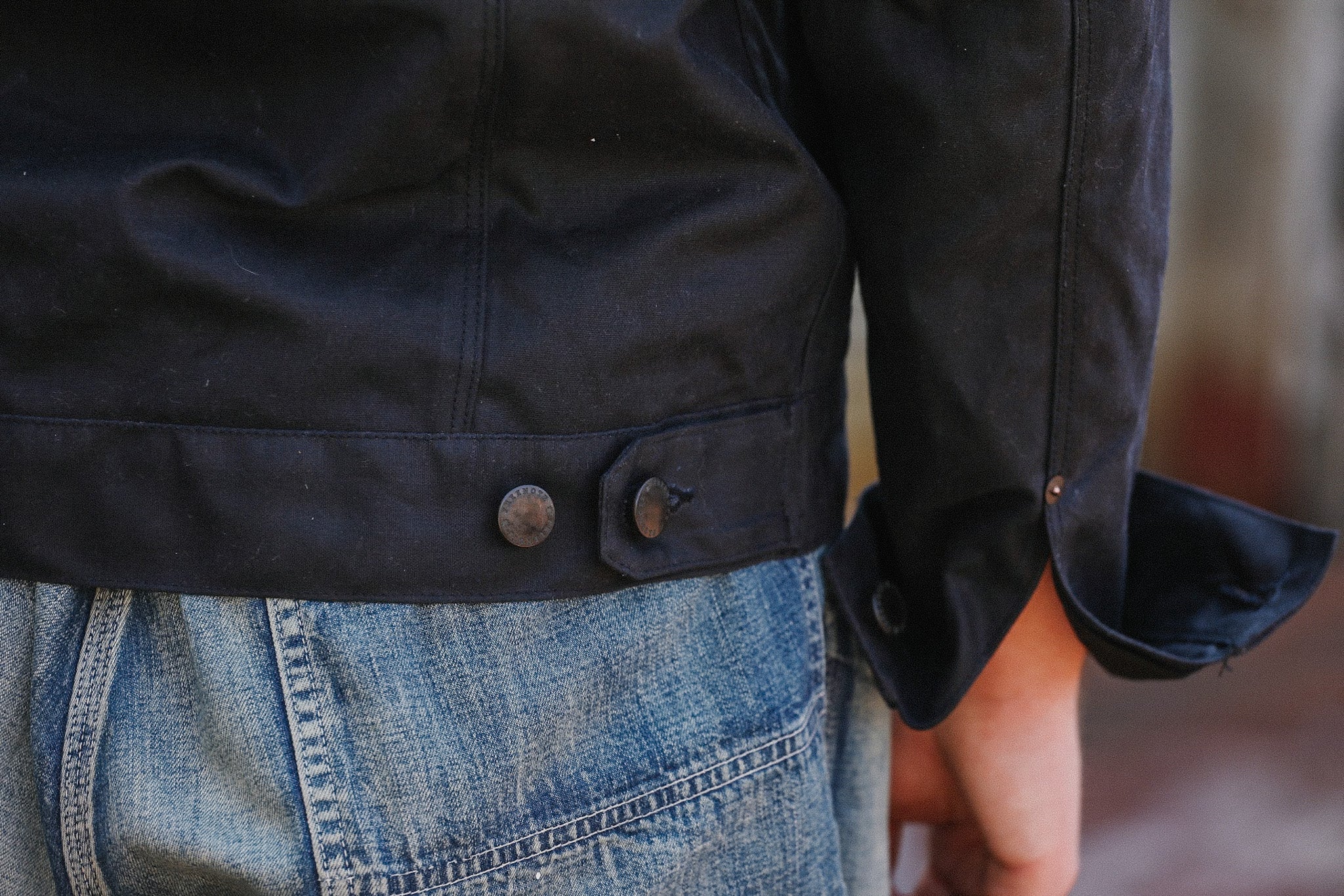 RJ-1 Riders Jacket Waxed Canvas- Black – Iron Shop Provisions