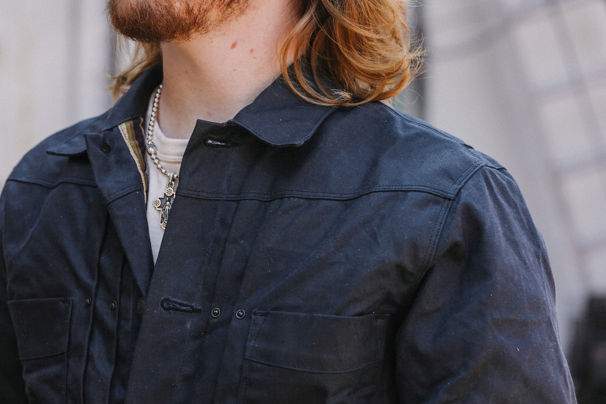 RJ-1 Riders Jacket Waxed Canvas- Black