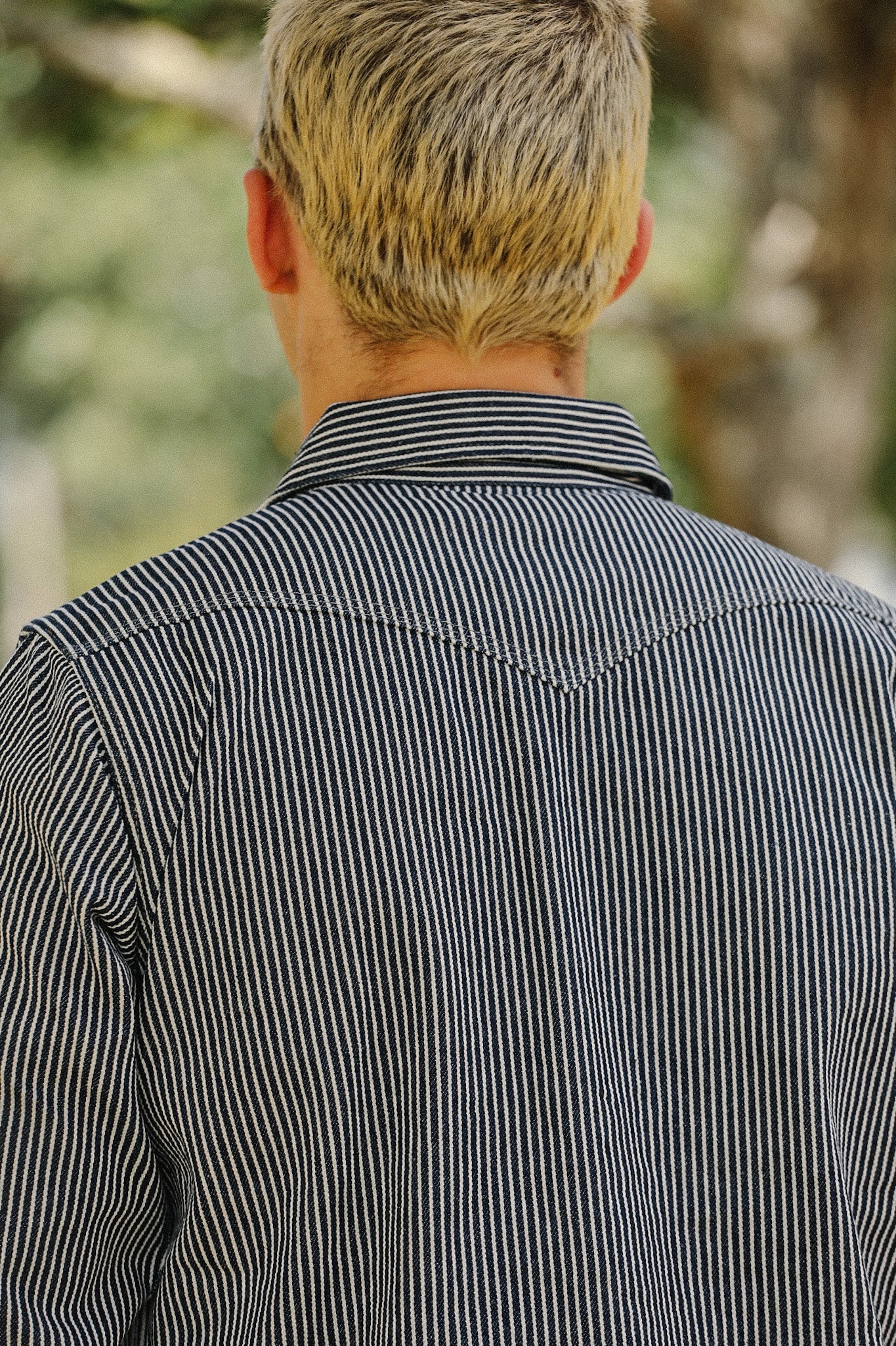 12oz Hickory Stripe CPO Shirt - Indigo IHSH-421-IND