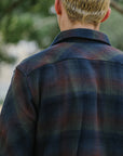 Bryson Shirt Flannel Check- Dark Green / Wine / Black / Navy