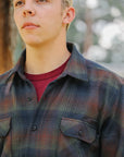 Bryson Shirt Flannel Check- Dark Green / Wine / Black / Navy