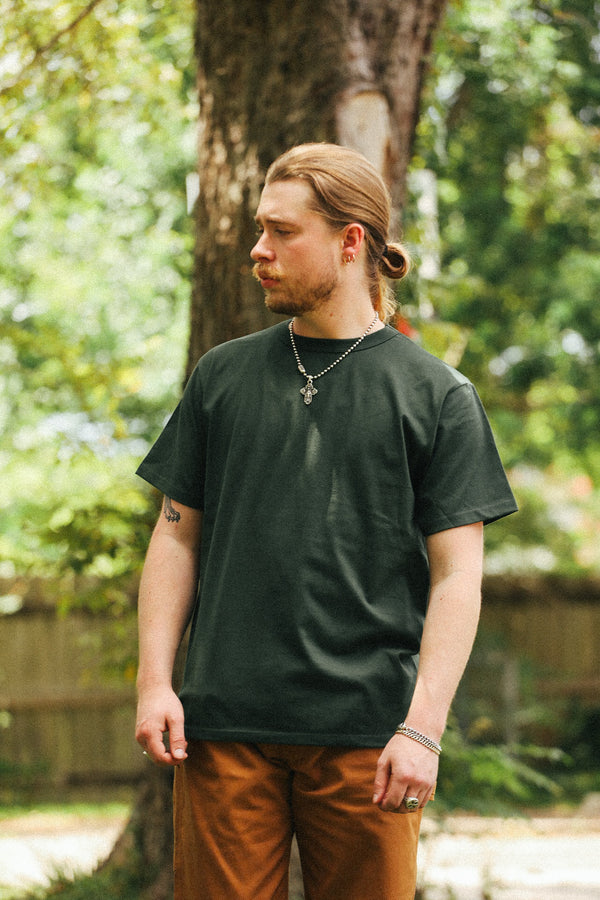 ANM Loopwheel Tee- Forest