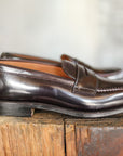986 Leisure Hand sewn Penny Loafer-Color 8  Burgundy Shell Cordovan