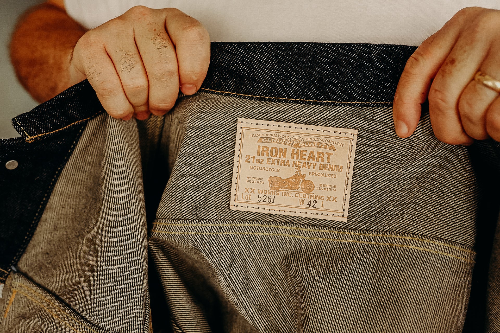 21oz Selvedge Denim Un-modified Type III - Indigo IH-526J 21oz Selvedge Denim Un-modified Type III - Indigo IH-526J
