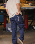 Stitch Stripe Comfortable Trousers - Indigo x Thick Stripe (LP-1180-1)
