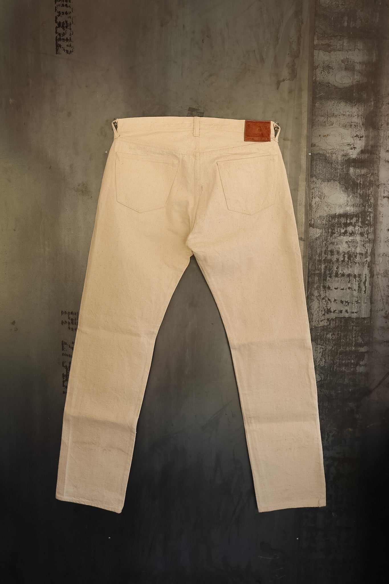 Scratch'n'Dent S710SC-KI Samurai Slim Straight Japanese Cotton Jeans- Ecru  (38)