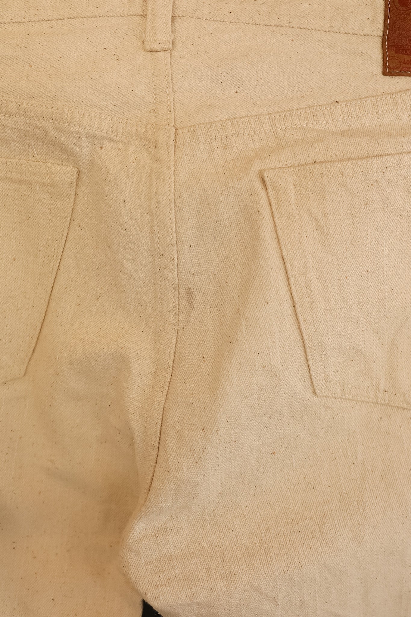 Scratch'n'Dent S710SC-KI Samurai Slim Straight Japanese Cotton Jeans- Ecru  (38)