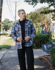 Western Scout- Kingfisher Blue Plaid