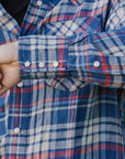 Western Scout- Kingfisher Blue Plaid