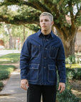 10oz Selvedge Denim Blanket Lined Chore Jacket - Indigo IHJ-149-IND