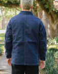 10oz Selvedge Denim Blanket Lined Chore Jacket - Indigo IHJ-149-IND