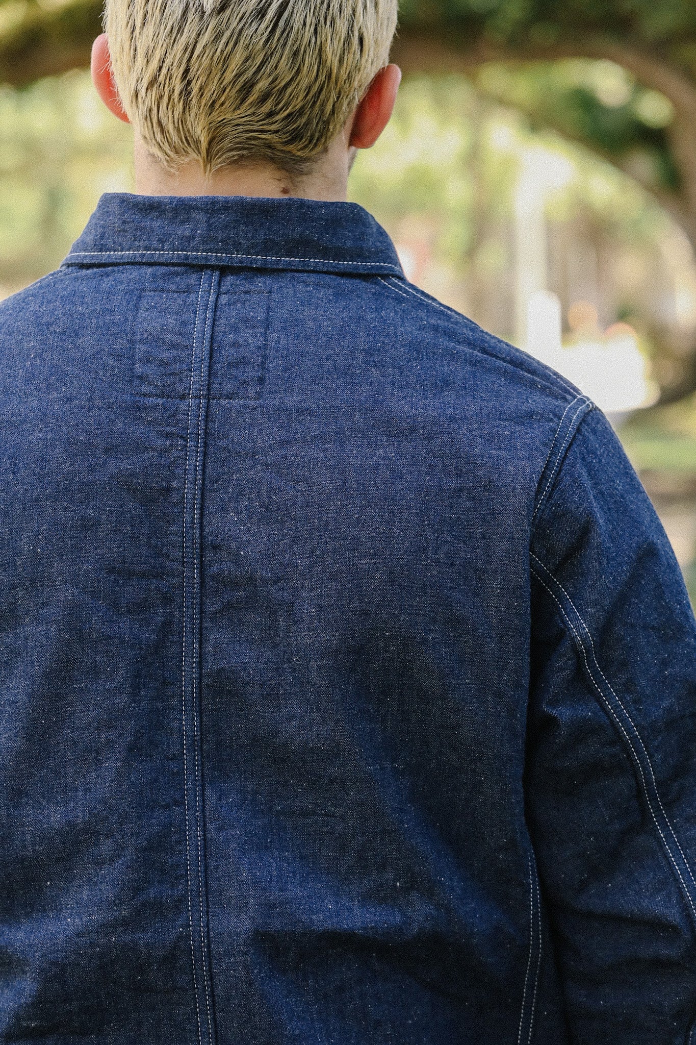 10oz Selvedge Denim Blanket Lined Chore Jacket - Indigo IHJ-149