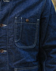 10oz Selvedge Denim Blanket Lined Chore Jacket - Indigo IHJ-149-IND