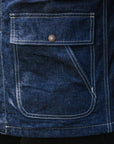 10oz Selvedge Denim Blanket Lined Chore Jacket - Indigo IHJ-149-IND