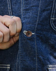 10oz Selvedge Denim Blanket Lined Chore Jacket - Indigo IHJ-149-IND