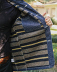 10oz Selvedge Denim Blanket Lined Chore Jacket - Indigo IHJ-149-IND