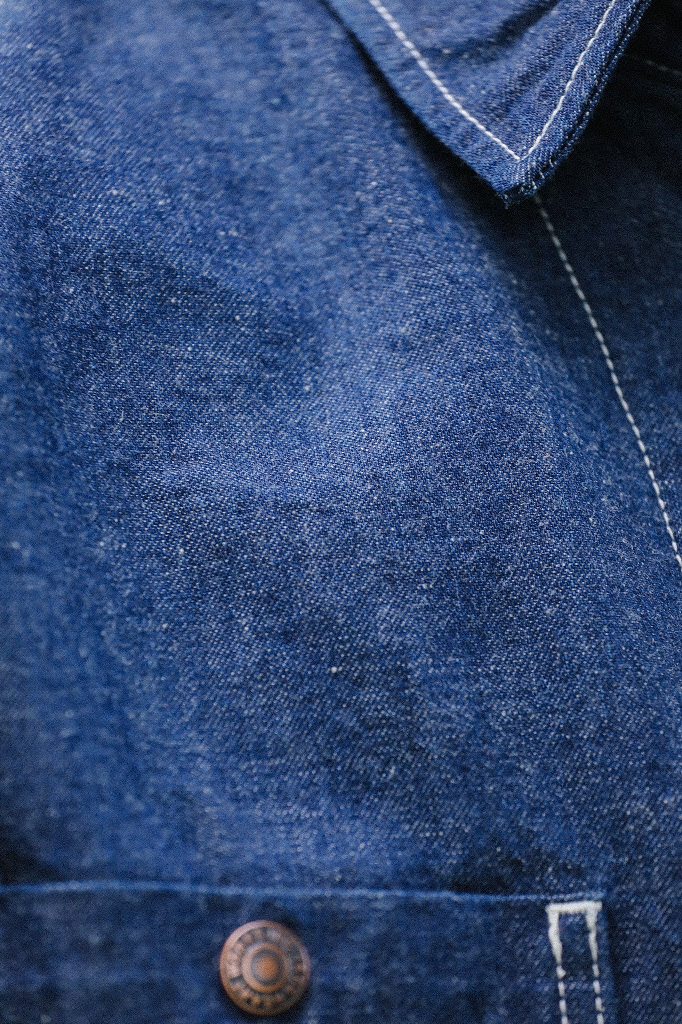 10oz Selvedge Denim Blanket Lined Chore Jacket - Indigo IHJ-149 