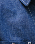 10oz Selvedge Denim Blanket Lined Chore Jacket - Indigo IHJ-149-IND