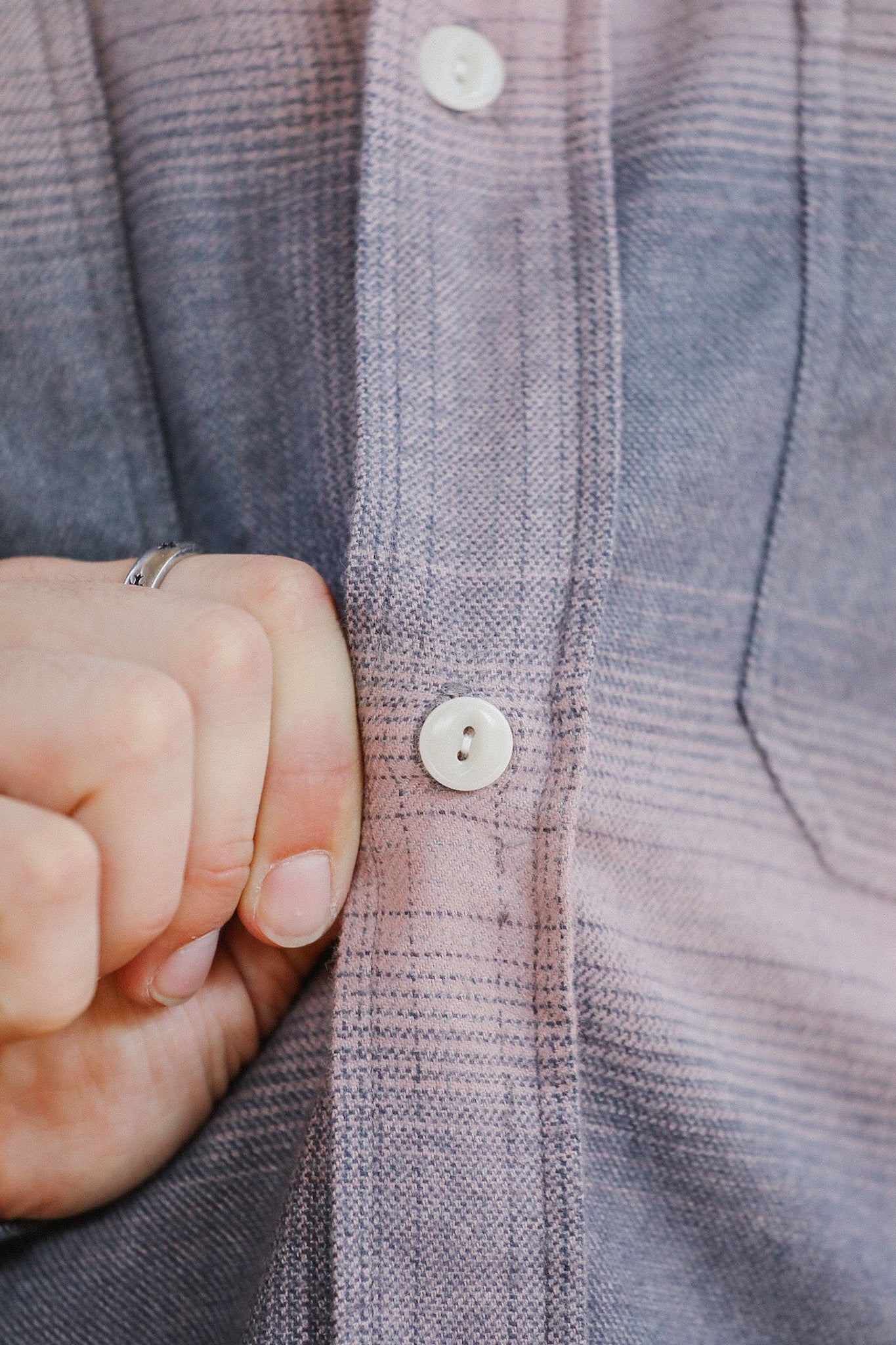 Utility Flannel- Mauve Ombre
