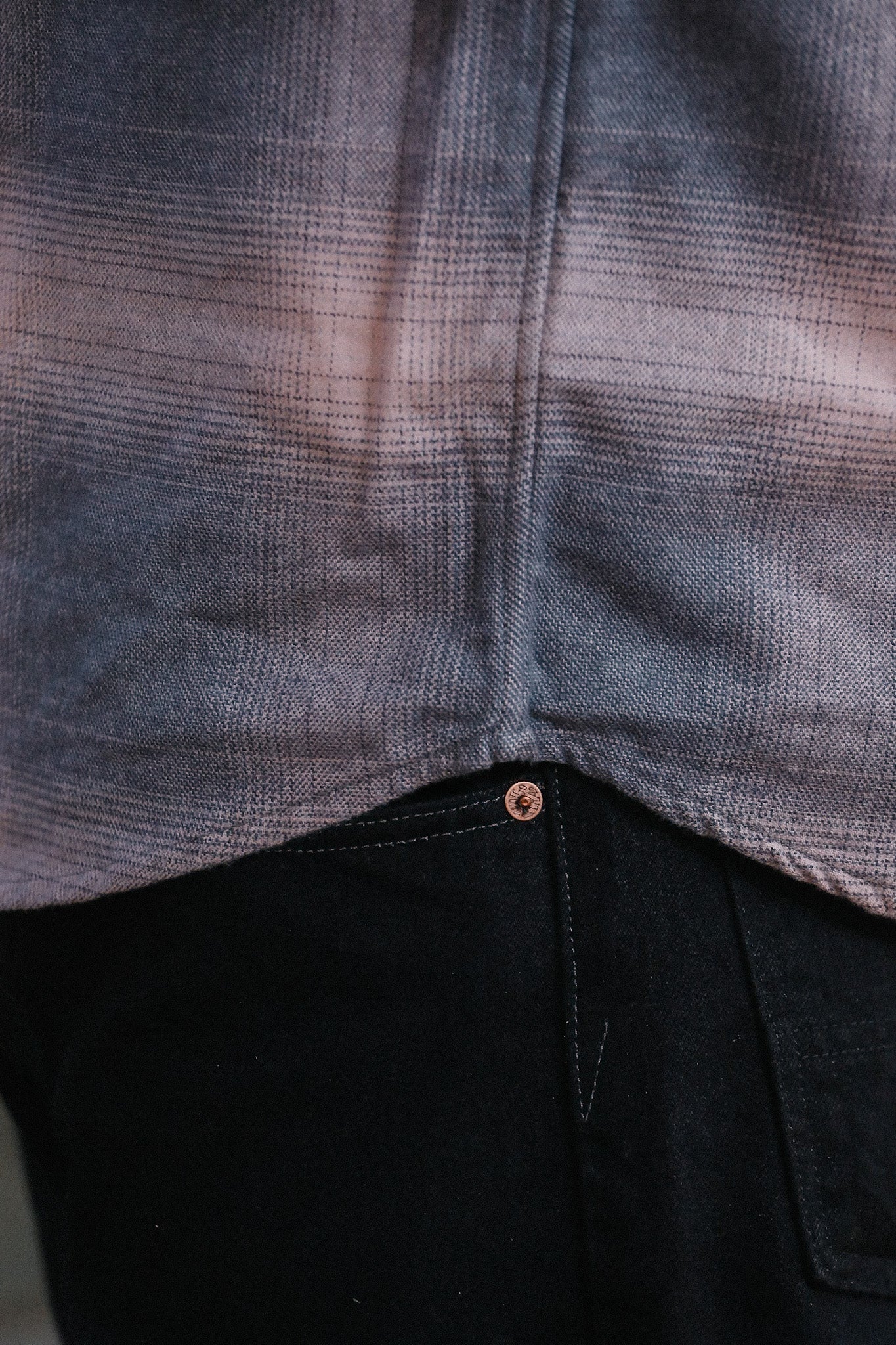 Utility Flannel- Mauve Ombre