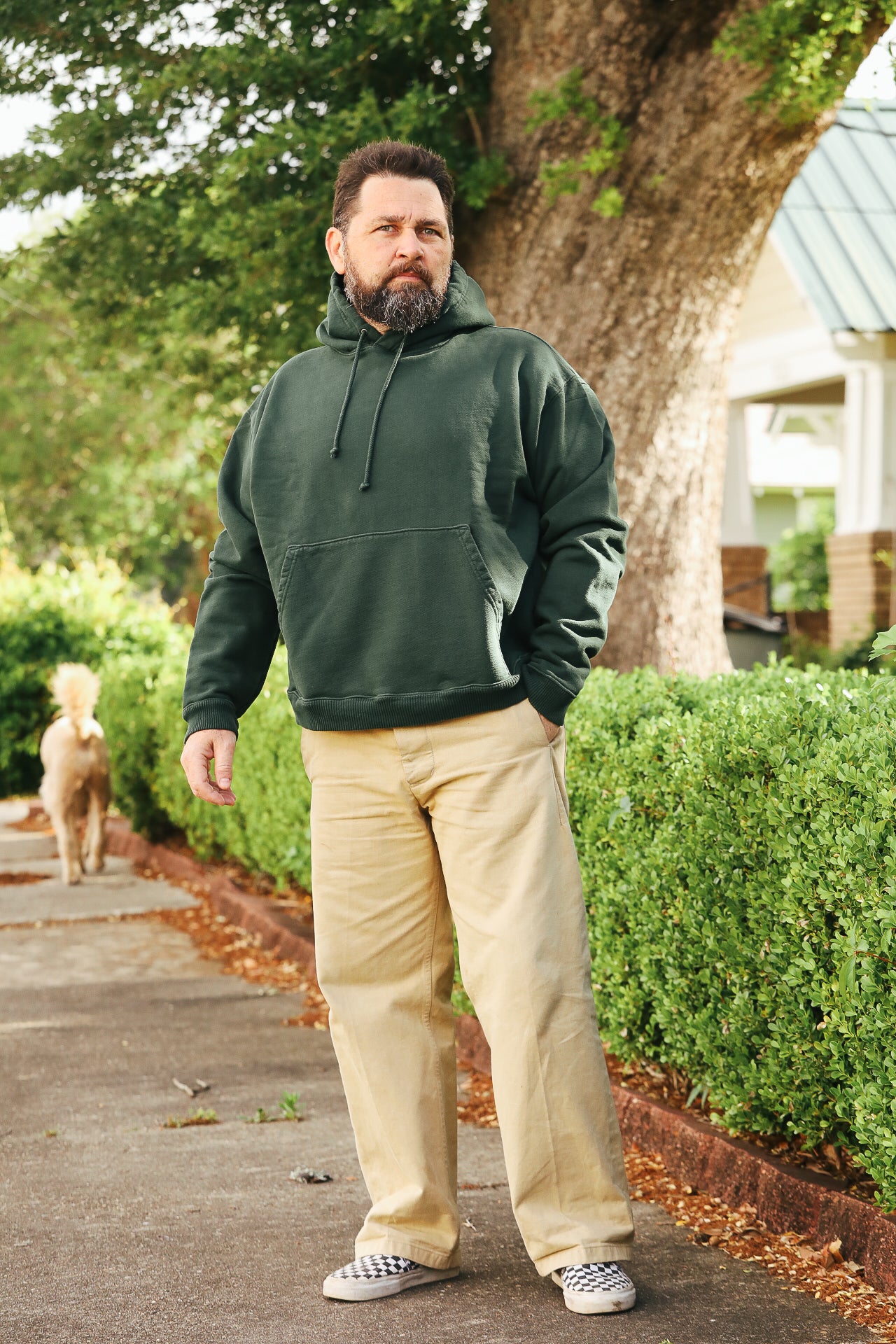 32oz Ultraweight Pullover Hoodie- Kombu Green