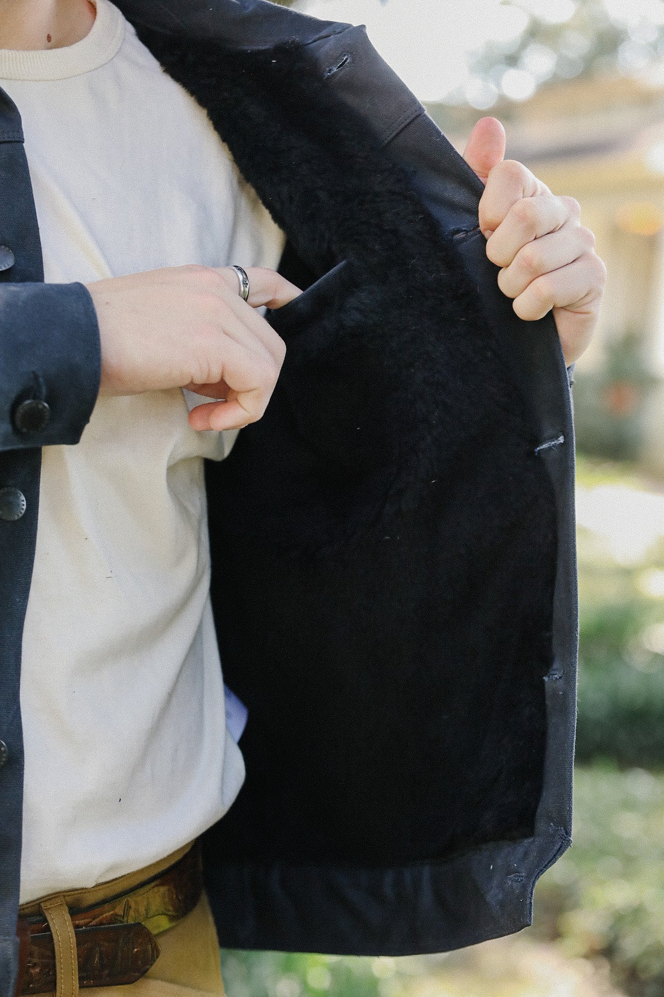 RJ-1 Heavy Alpaca Lined- Black