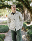 13oz Oxford Cloth Work Overshirt - Ivory IHSH-423-IVO