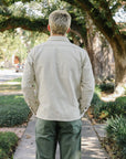 13oz Oxford Cloth Work Overshirt - Ivory IHSH-423-IVO
