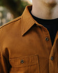 13oz Oxford Cloth Work Overshirt - Camel IHSH-423-CAM
