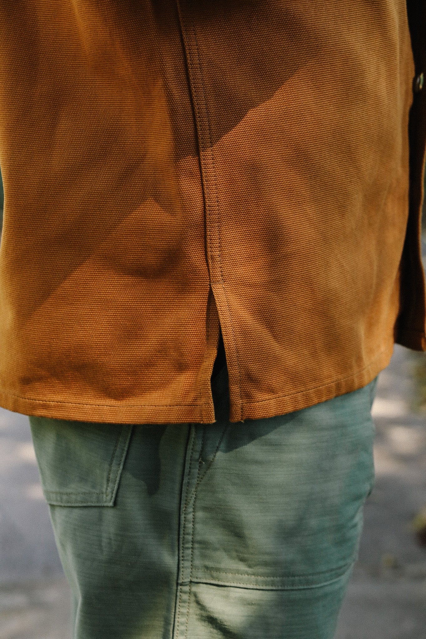 13oz Oxford Cloth Work Overshirt - Camel IHSH-423-CAM
