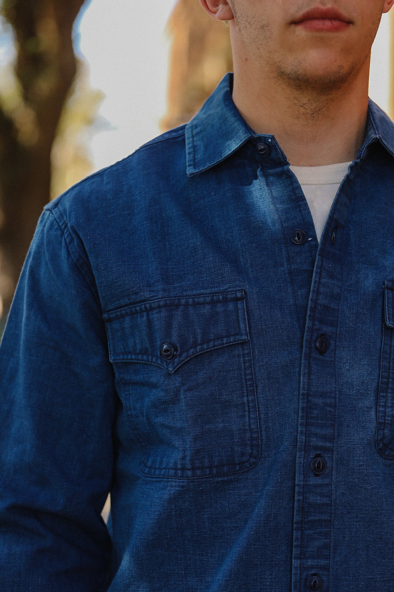 USN Overshirt - Stonewashed Indigo Canvas