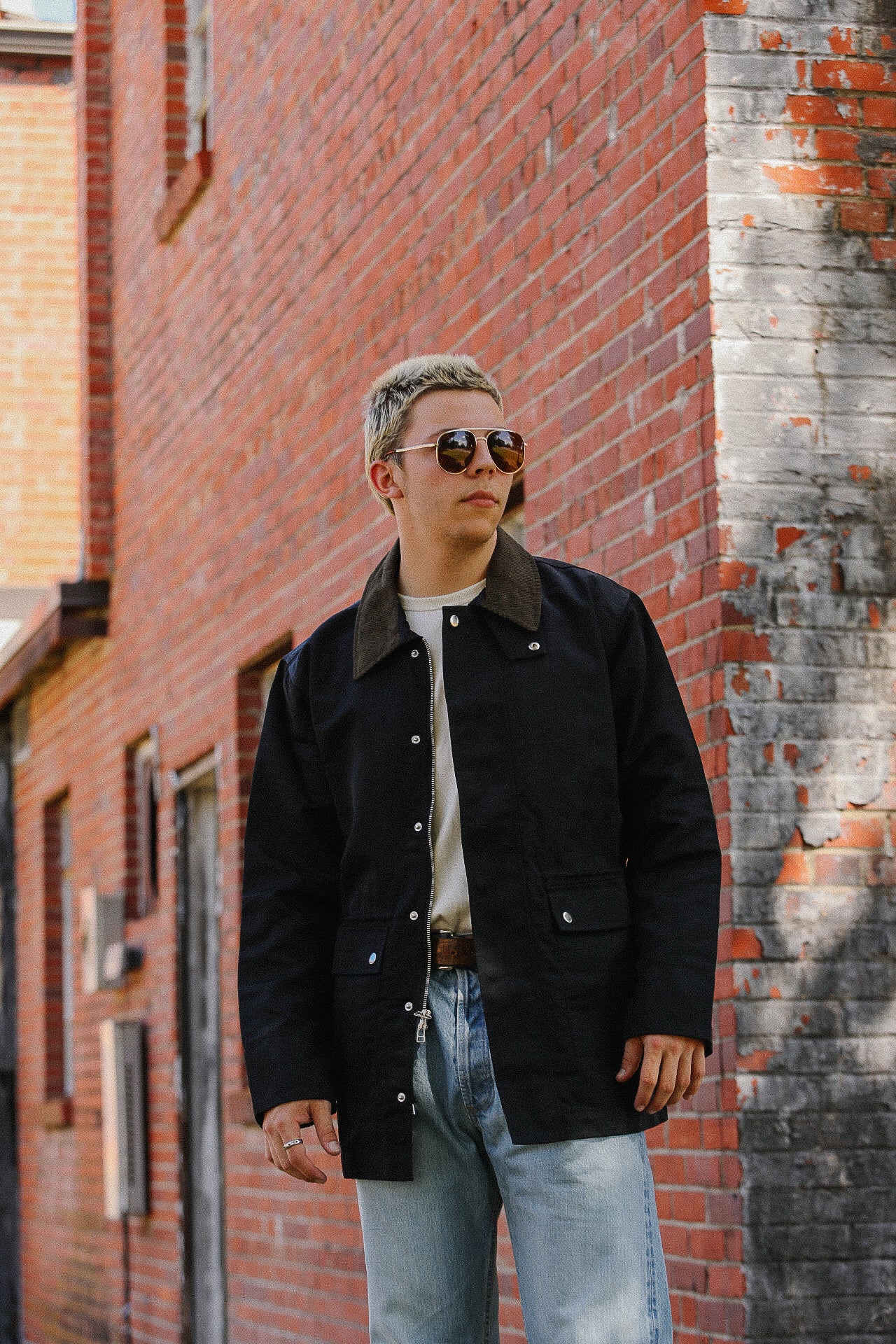Country Jacket - Black Waxed Nylon
