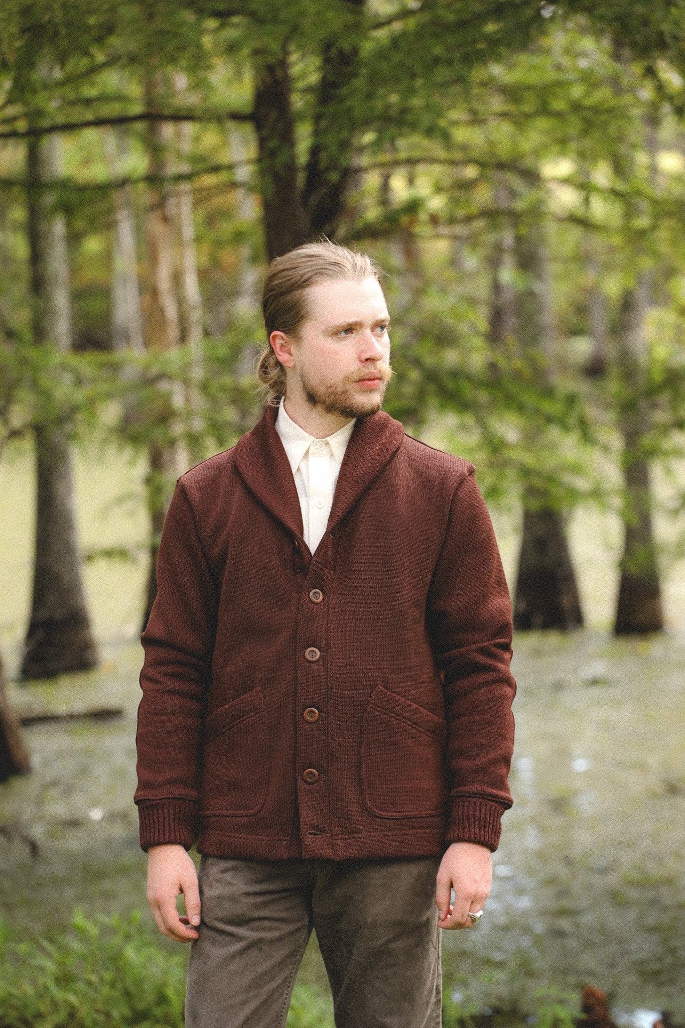 Dehen 1920 Shawl Sweater Coat 2.0 - Fig