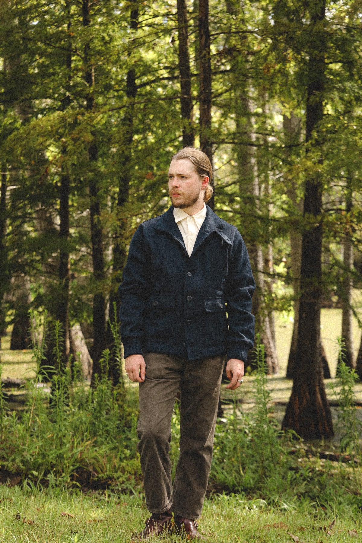 Dehen 1920 Submariner Sweater Coat- Dark Navy