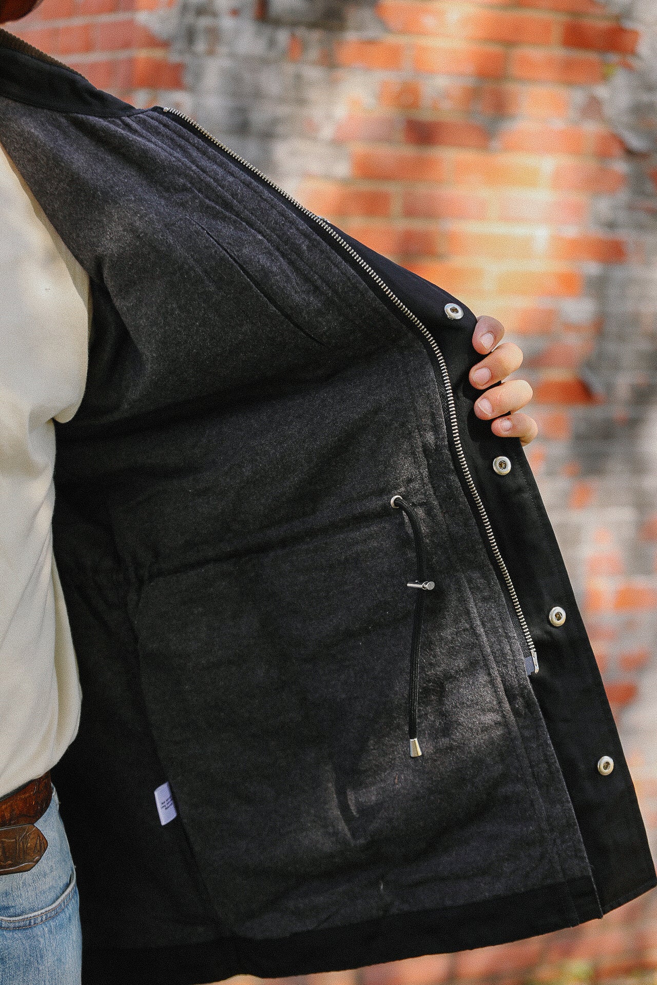 Country Jacket - Black Waxed Nylon