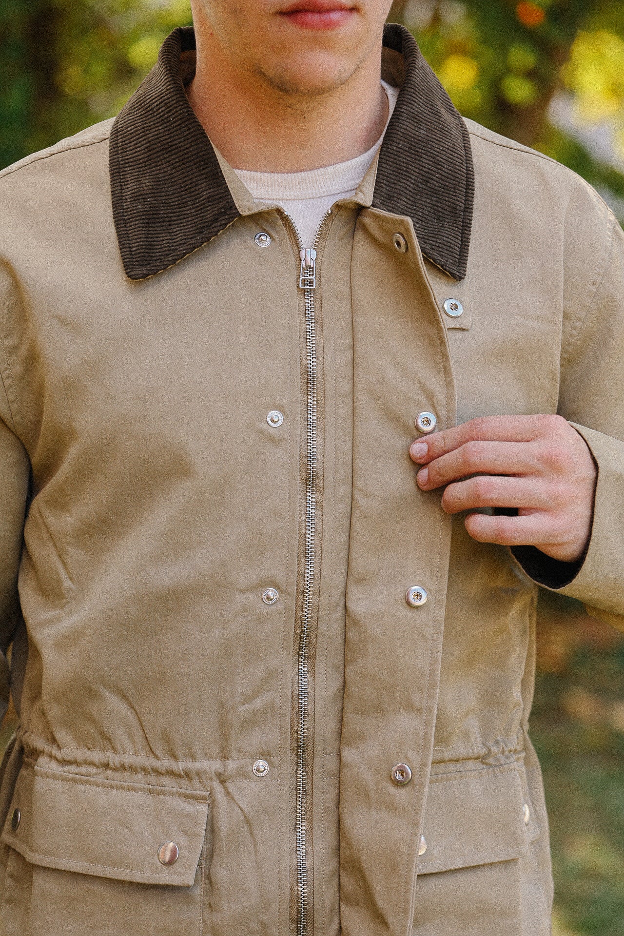 Country Jacket - Tan Waxed Nylon
