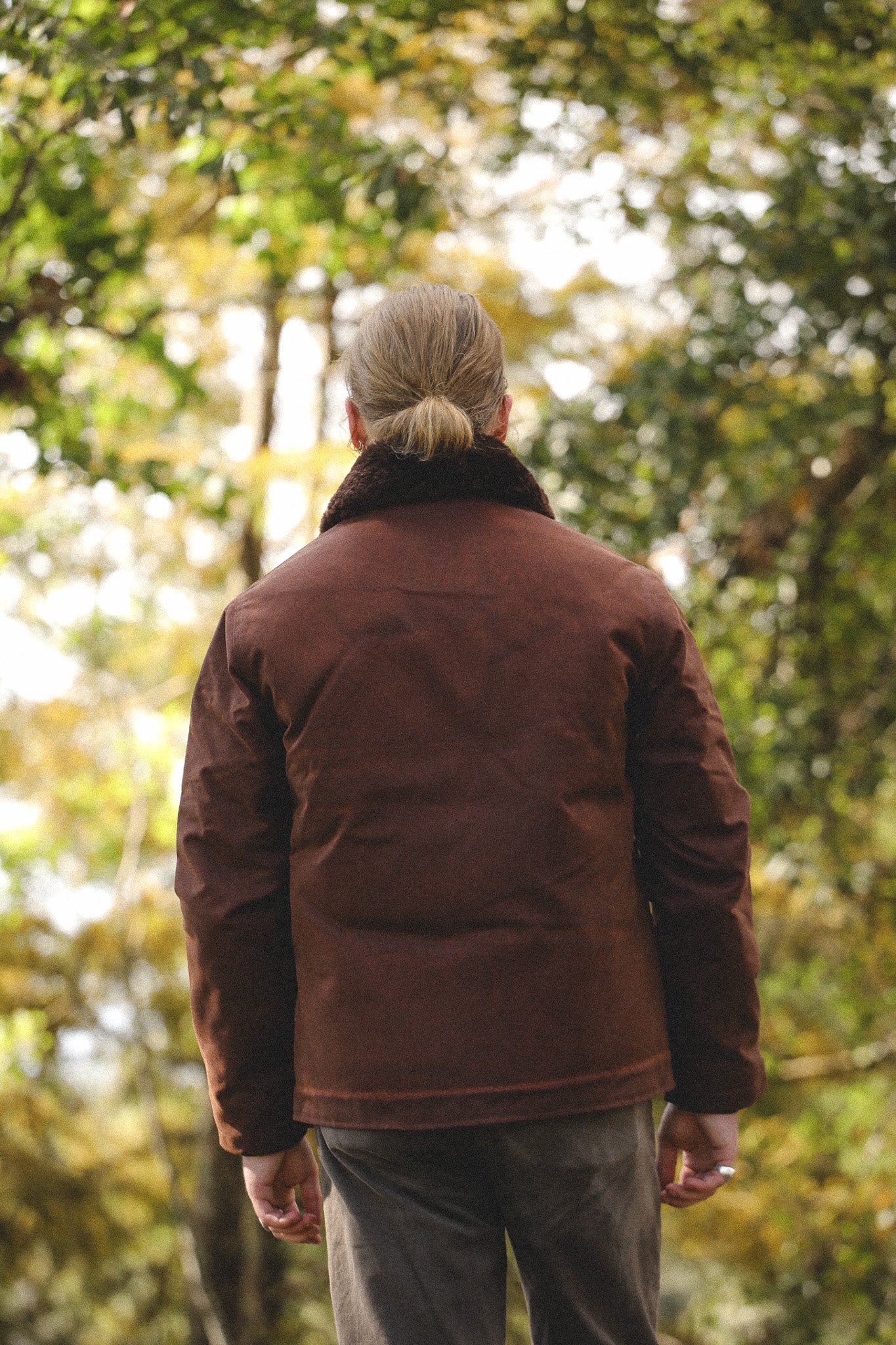 Dehen 1920 N-1 Deck Jacket Waxed Canvas- Fig / Brown