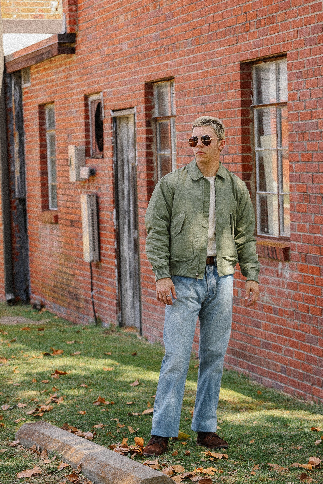 CWU Flight Jacket - Sage Aviator Satin