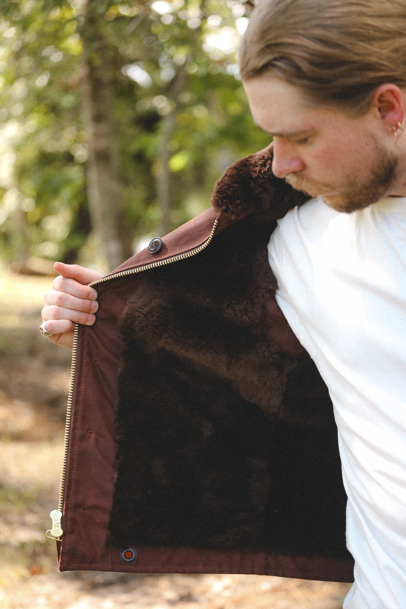 Dehen 1920 N-1 Deck Jacket Waxed Canvas- Fig / Brown