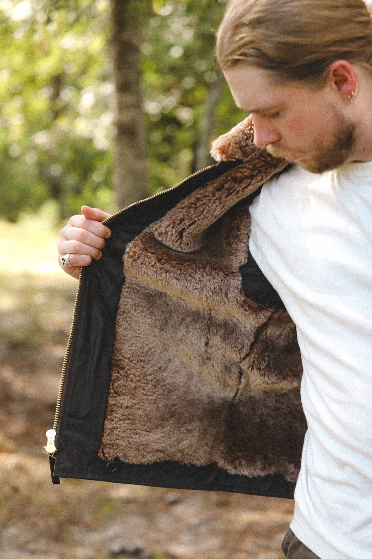 Dehen 1920 N-1 Deck Jacket Waxed Canvas- Fossil Brown/ Kodiak