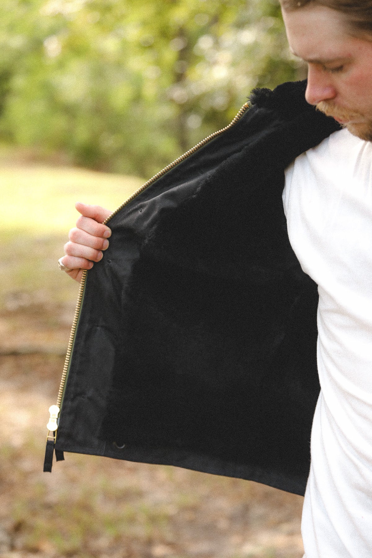 Dehen 1920 N-1 Deck Jacket Waxed Canvas- Black/Black