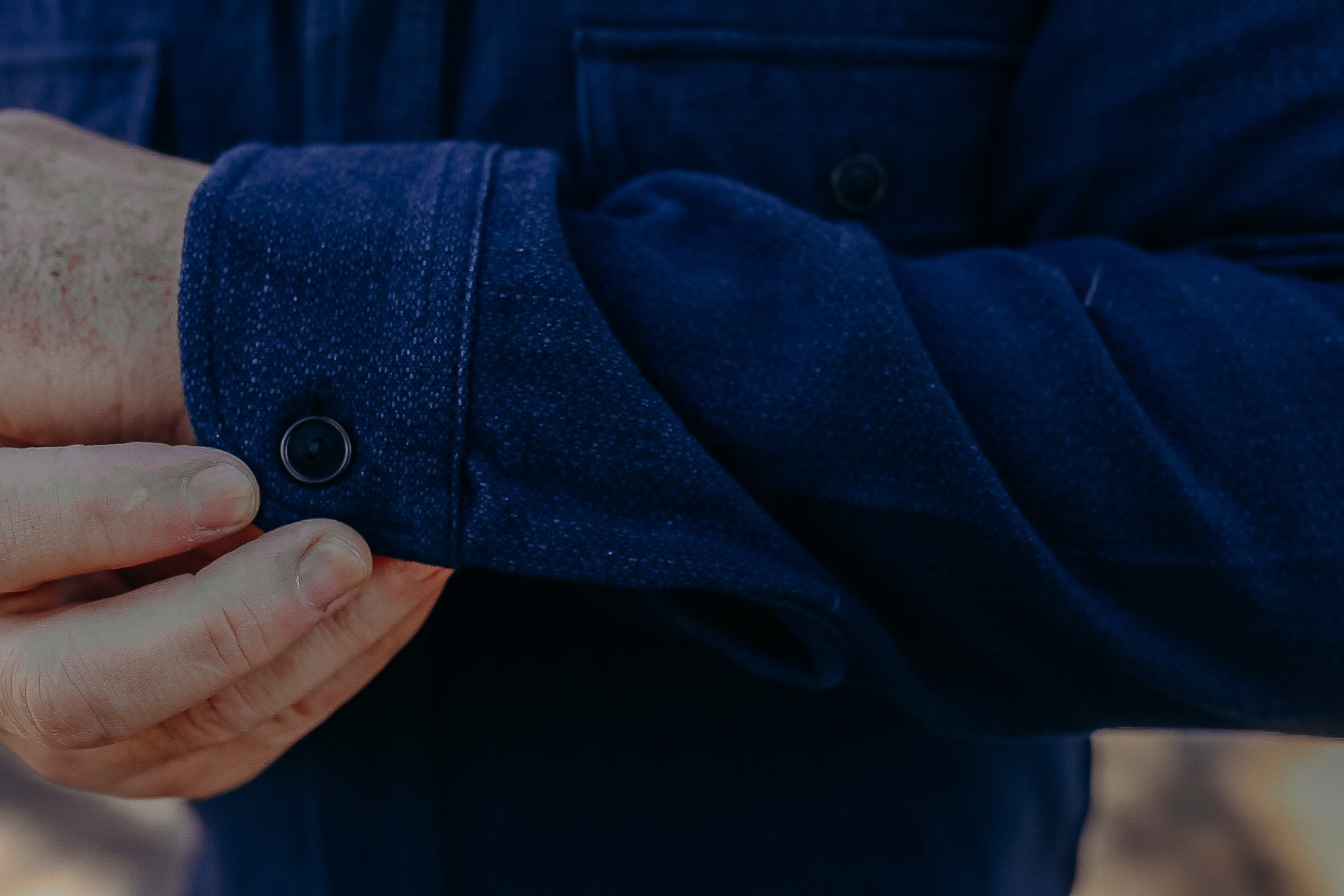 INDIGO SPOTTED WORK SHIRT (SAK24-01 ) – Iron Shop Provisions