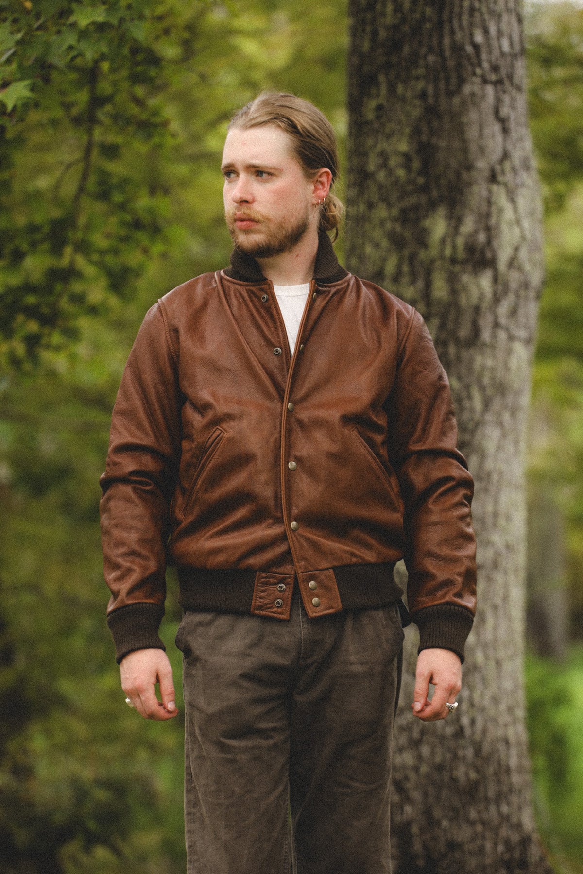 Dehen 1920 All-City Leather Jacket- Espresso