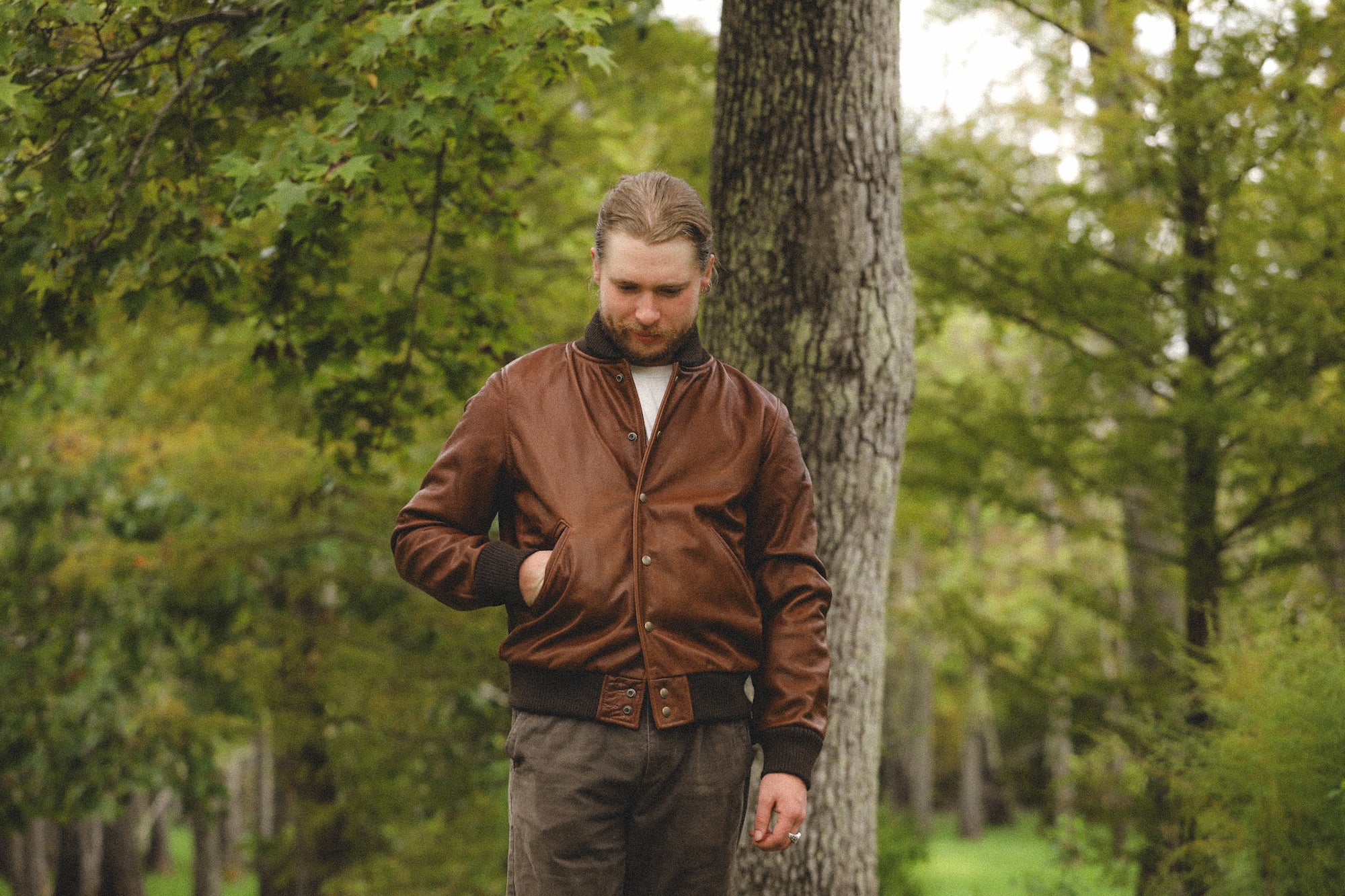 Dehen 1920 All-City Leather Jacket- Espresso